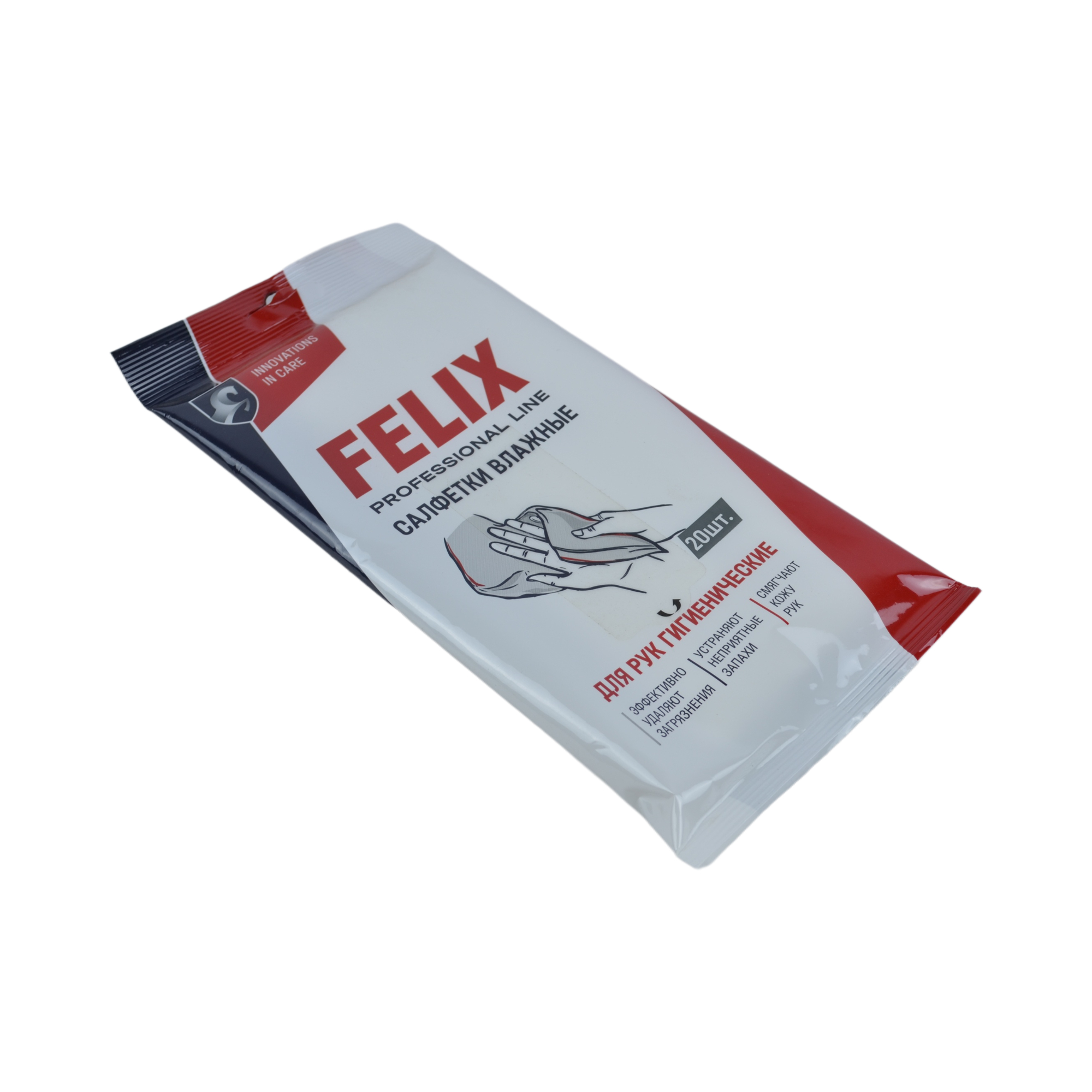 салфетка влажная для лица и рук FELIX