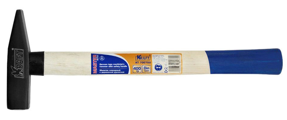 молоток 0,4кг с деревянной ручкой KRAFT 700700