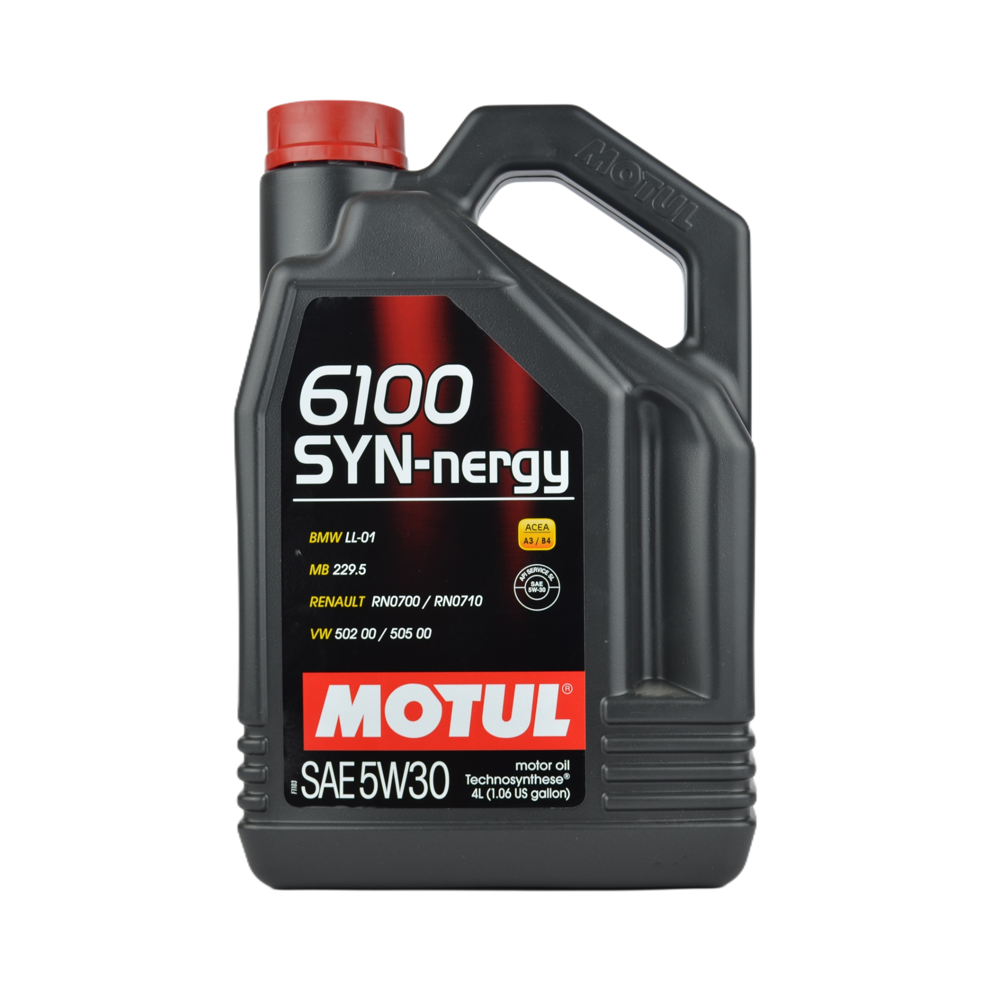 масло Motul 6100 Synergie 5w30 SL/CF A3/B4 синтетика 4л