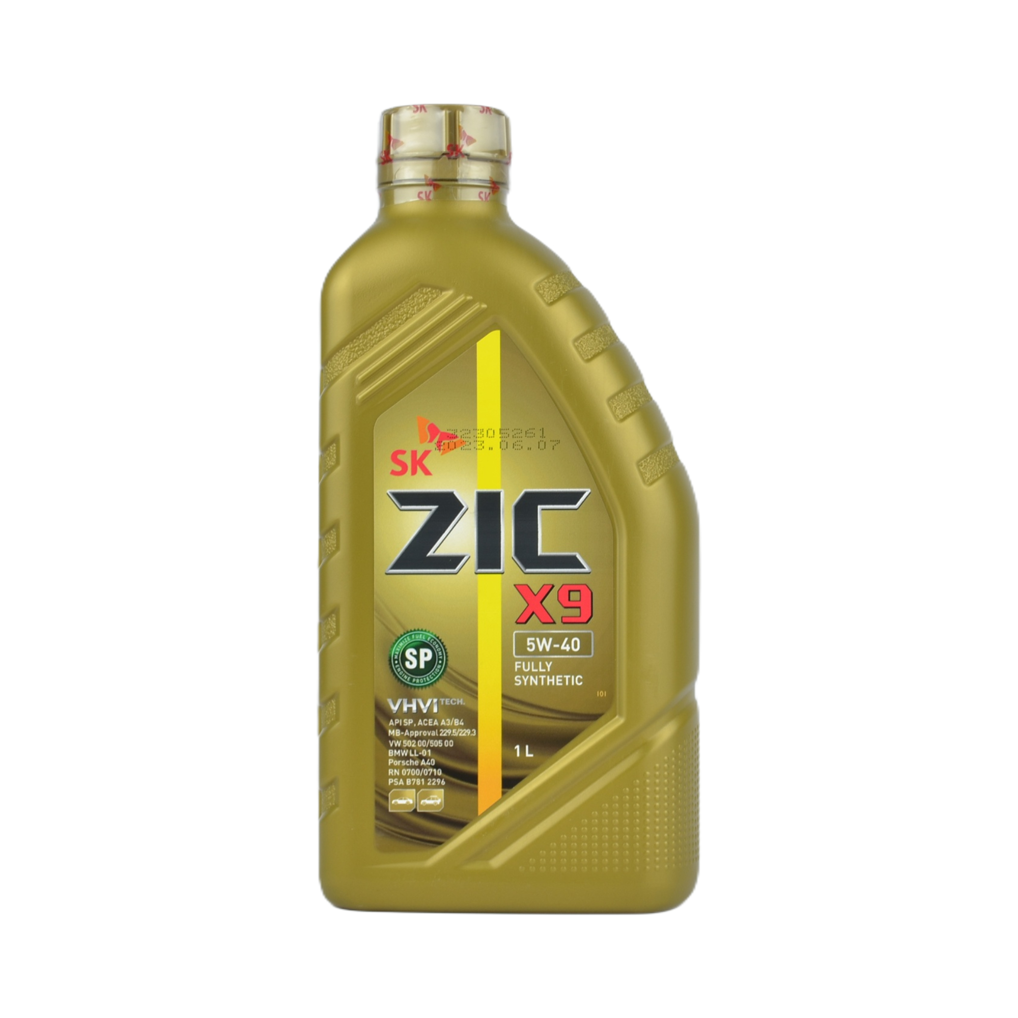 масло Zic X9 5w40 SN/CF A3/B3/B4 синтетика 1л 