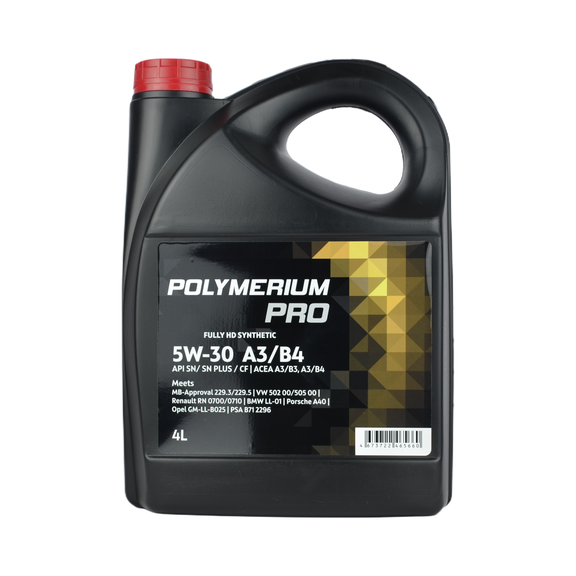 масло POLYMERIUM PRO 5w30 А3/В4 SN 4л