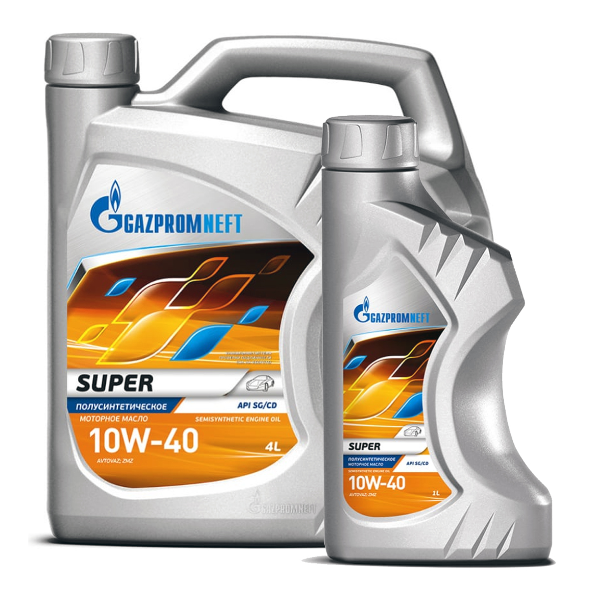 масло Gazpromneft Super 10w40 SG/CD полусинтетика Акция 4л