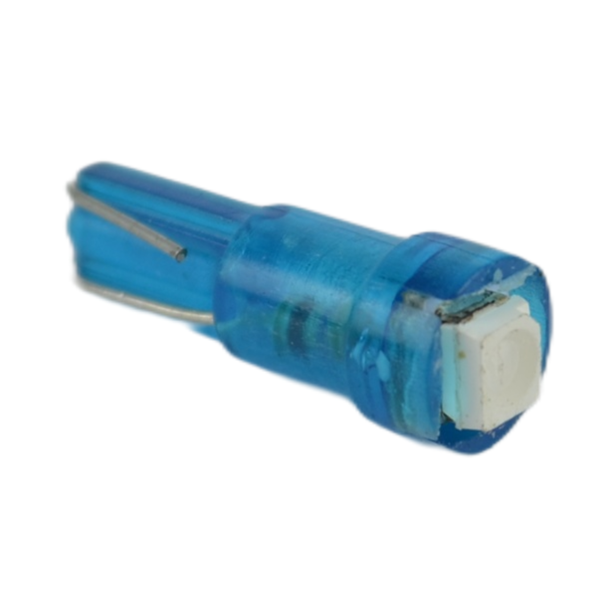 лампа светодиодная T5 blue 12v 1smd w2.0x4.6d 12T5-B/1smd панель