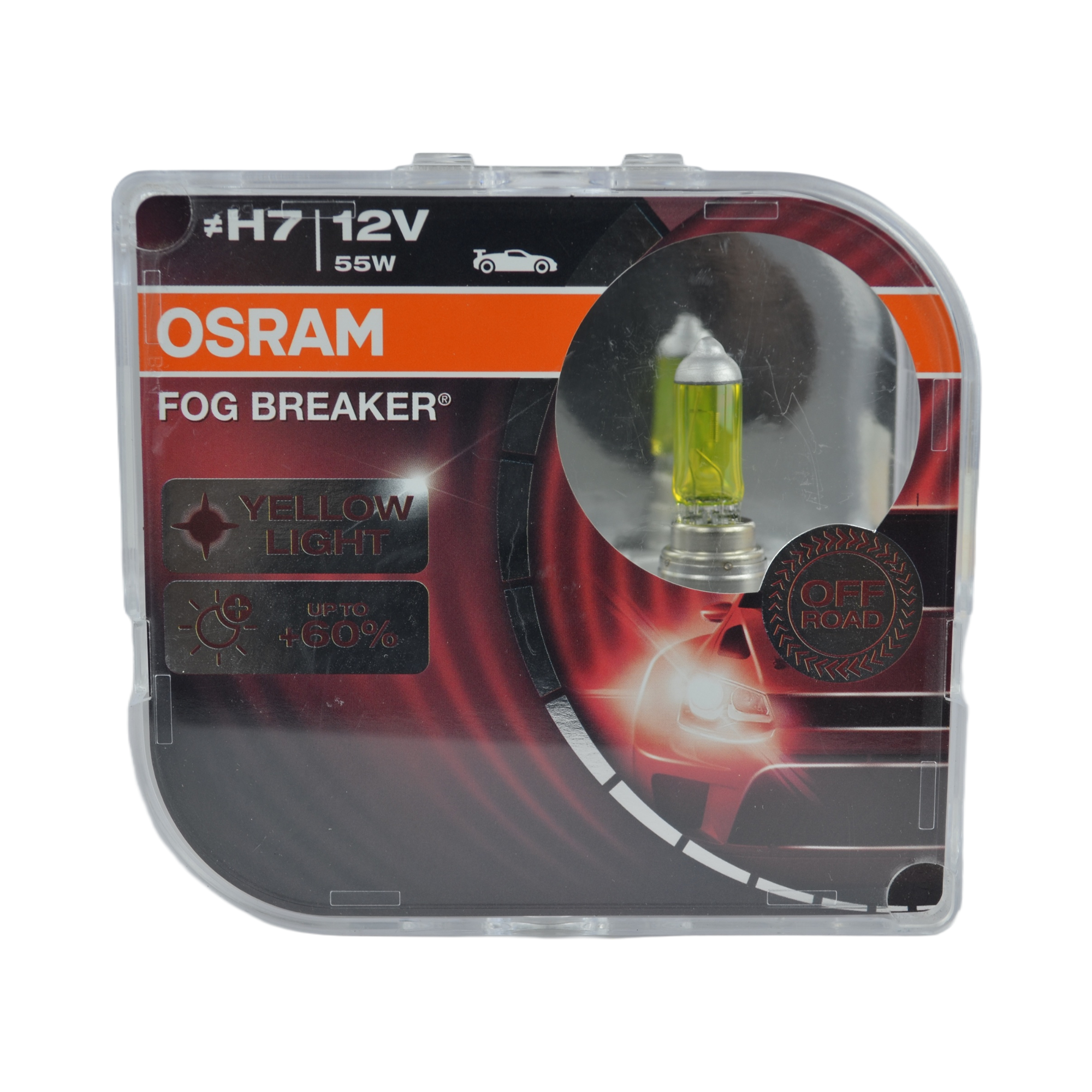лампа галогеновая Н-7 OSRAM 55w (62210FBR-HCB) FOG BREAKER к-т