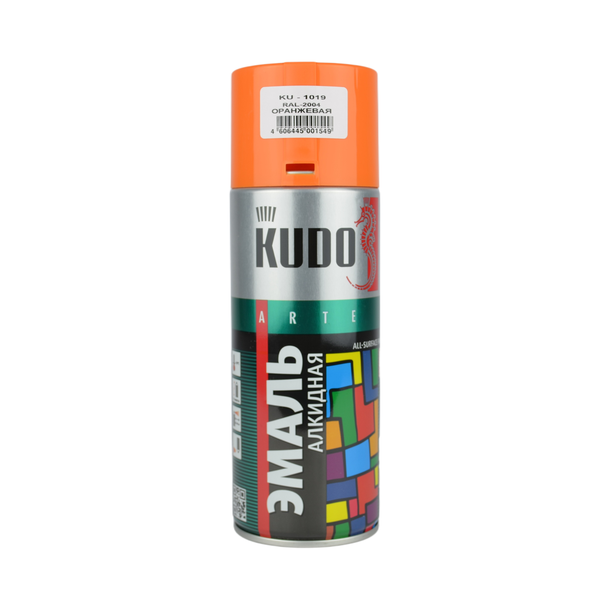краска KUDO оранжевая (б/сохн.) 270гр KU1019