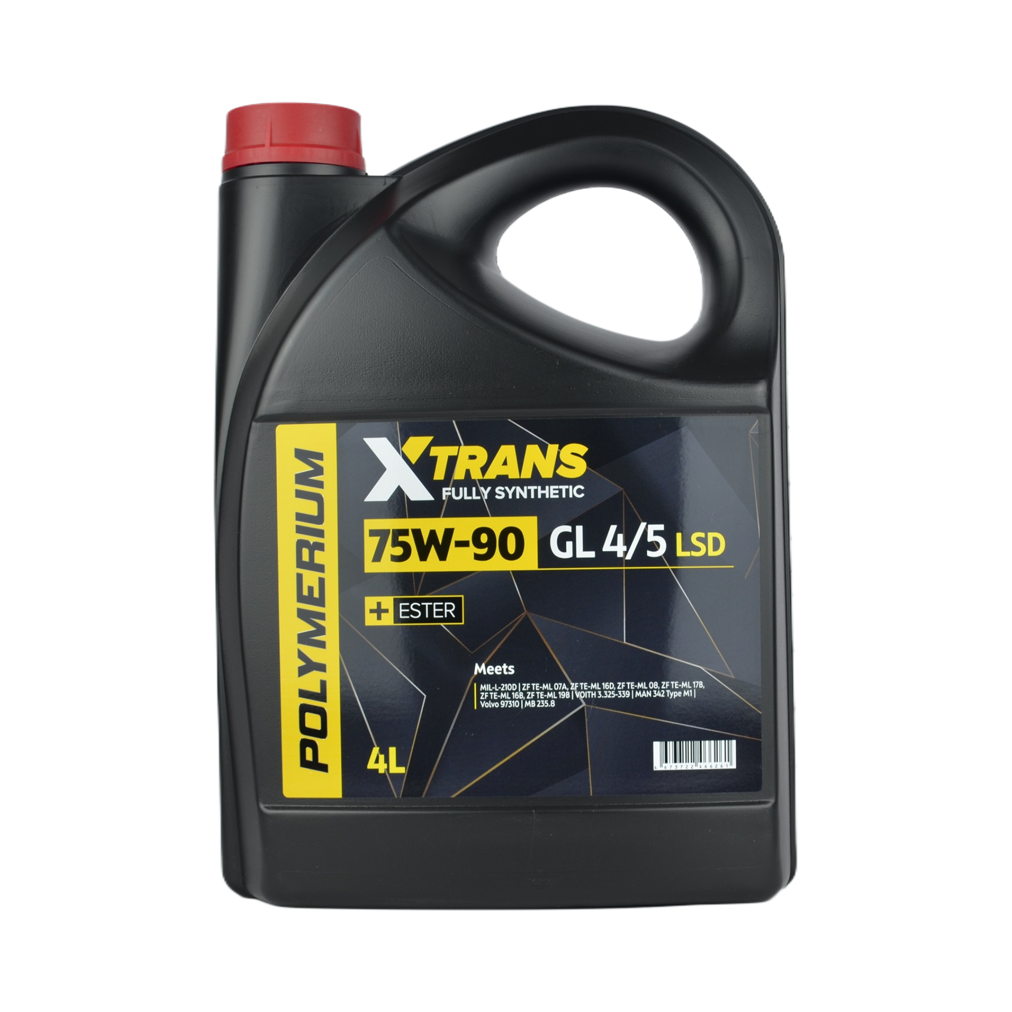 масло трансмиссионное POLYMERIUM X-TRANS 75w90 GL4/5 4л