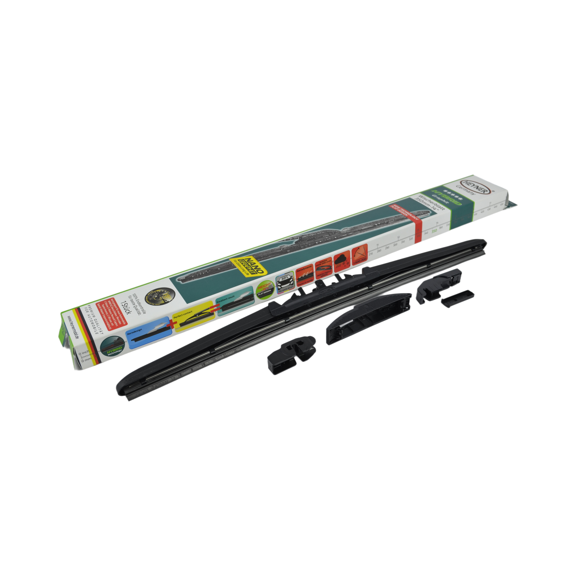 щетка стеклоочистителя 35см бескаркасная HEYNER HYBRID 024000 