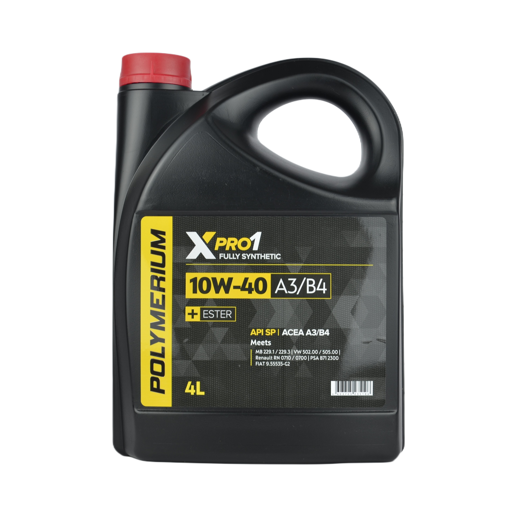 масло POLYMERIUM XPRO1 10w40 A3/B4 SN/CF синтетика 4л
