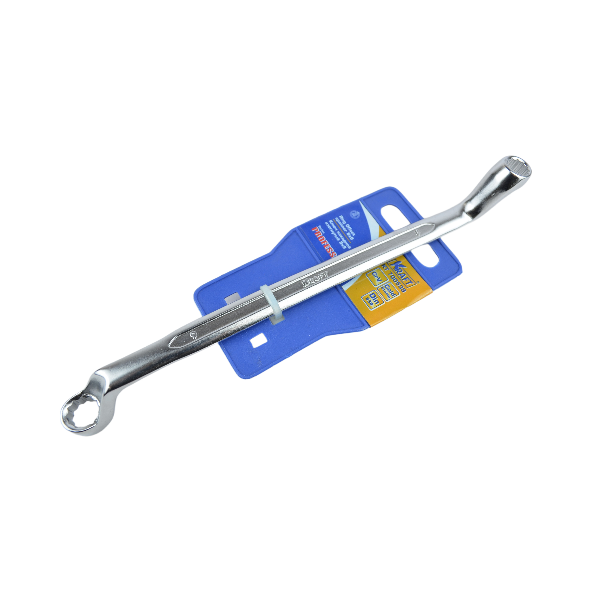 ключ накидной двухсторонний 8х9 KRAFT 700539