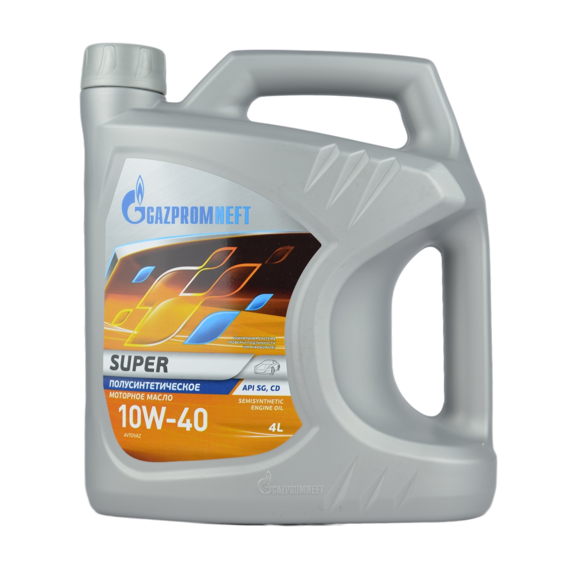 масло Gazpromneft Super 10w40 SG/CD полусинтетика 4л (3)
