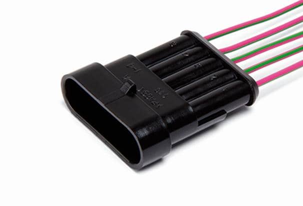 ах-322 разъём жгута форсунок ГАЗ (штыревой) 5-контактный CARGEN (15)