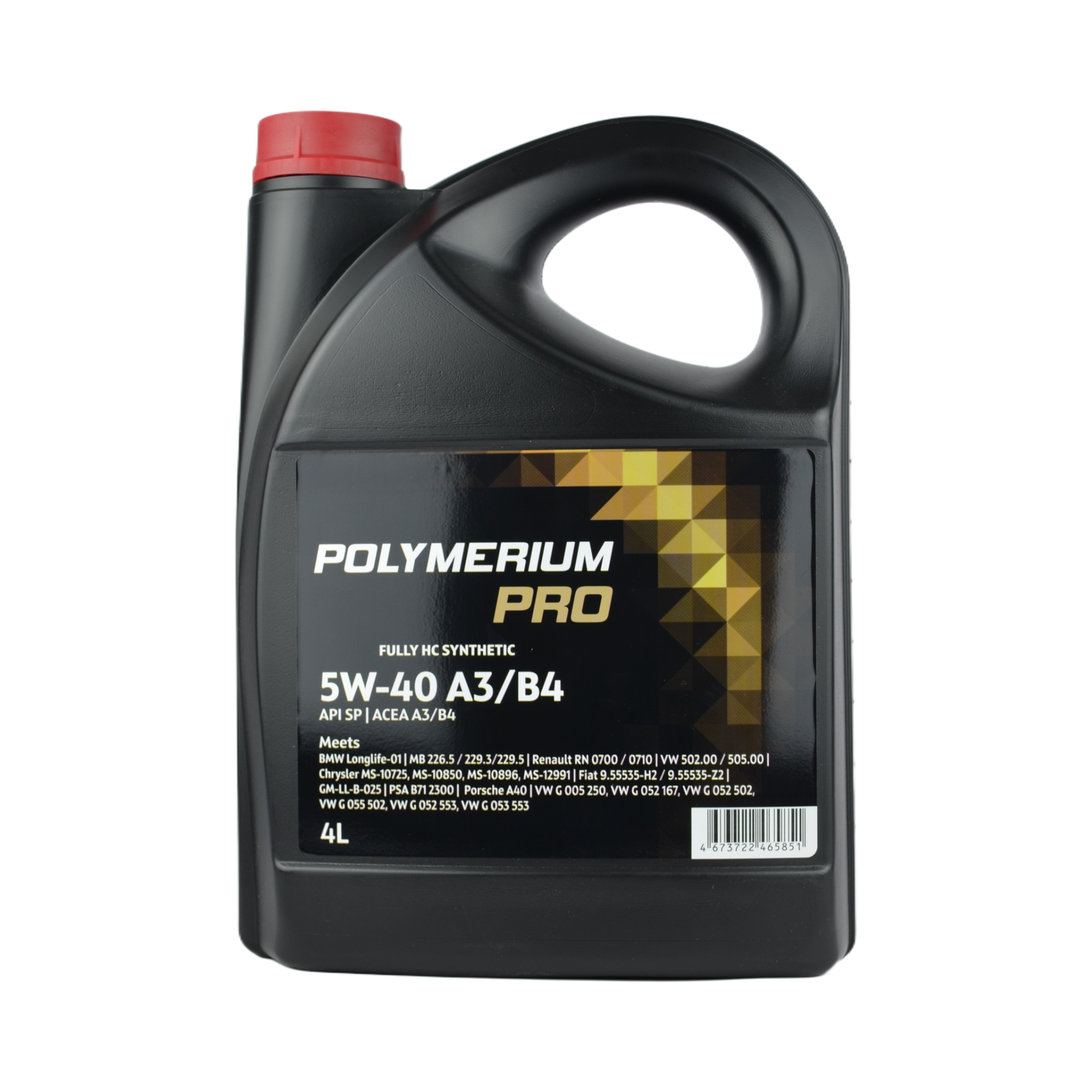 масло POLYMERIUM PRO 5w40 А3/В4 SN 4л