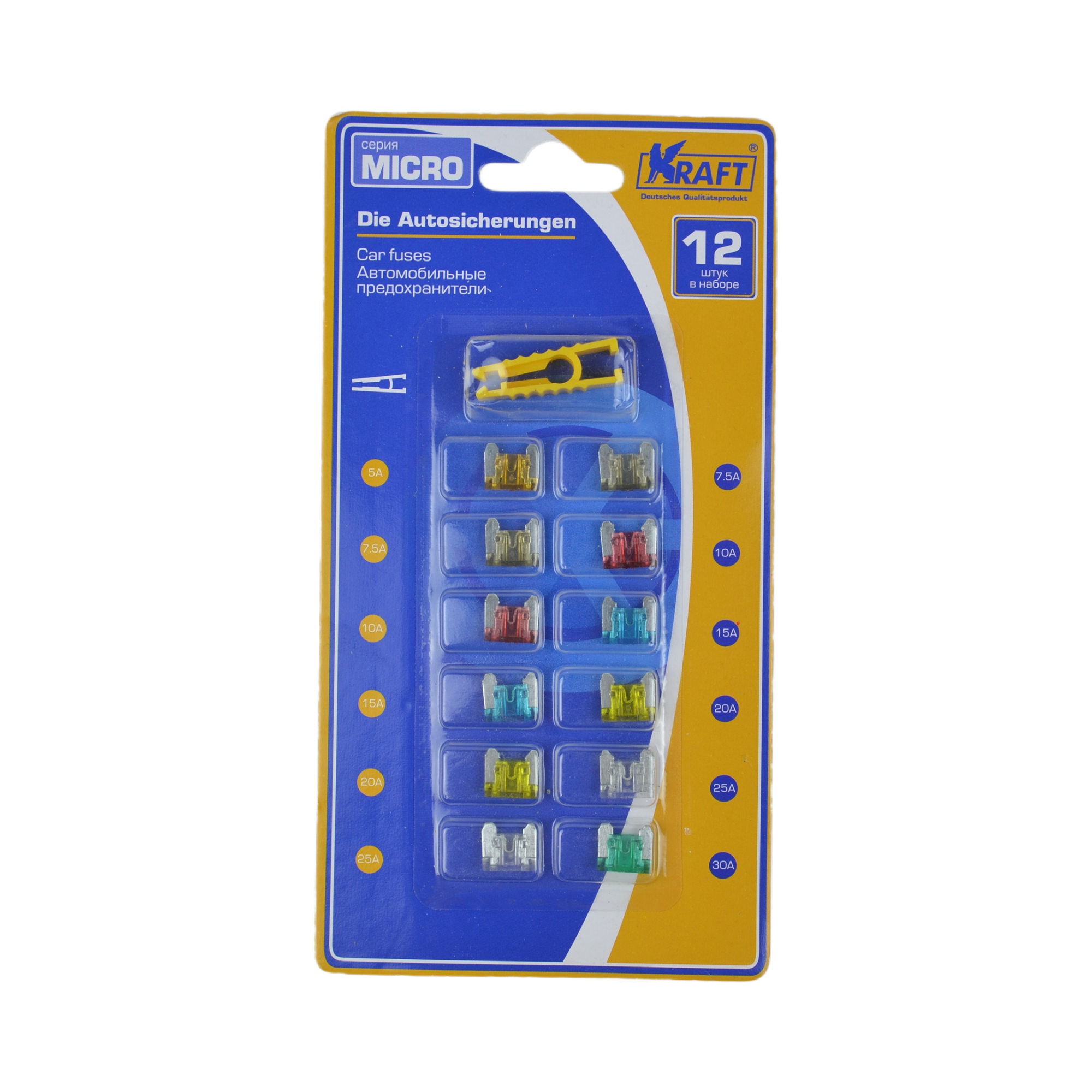 предохранитель MICRO KRAFT 870016 к-т 12 шт.