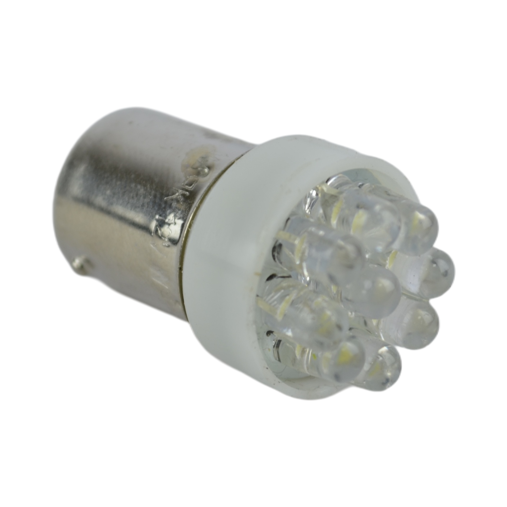 лампа светодиодная T15 white 12v 21w 9led ba15s стоп, габарит (10)