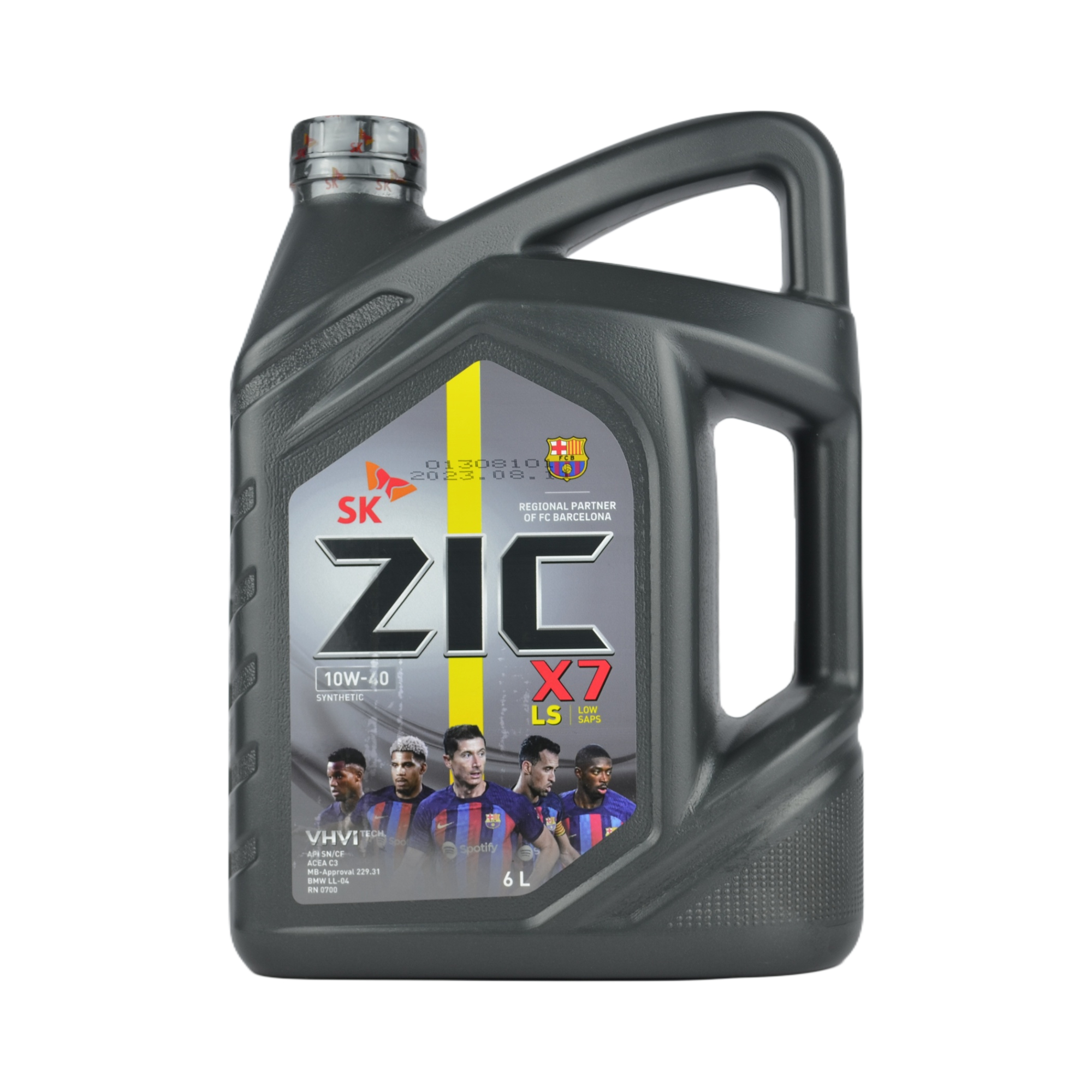масло Zic X7 LS 10w40 SN/CF синтетика 6л 