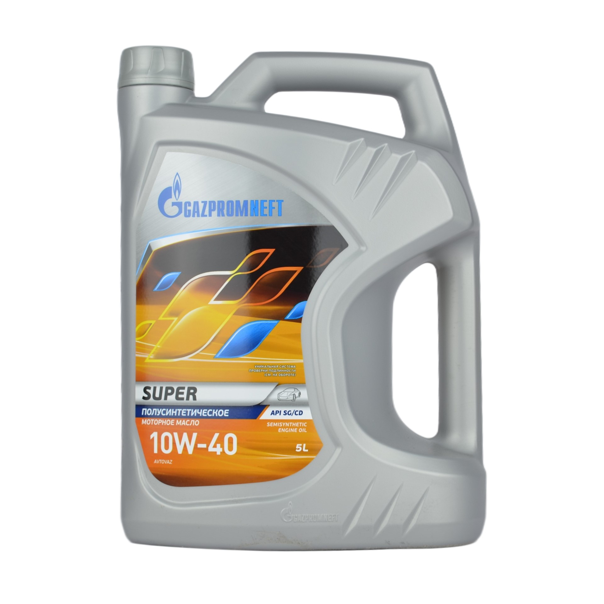 масло Gazpromneft Super 10w40 SG/CD полусинтетика 5л (3)