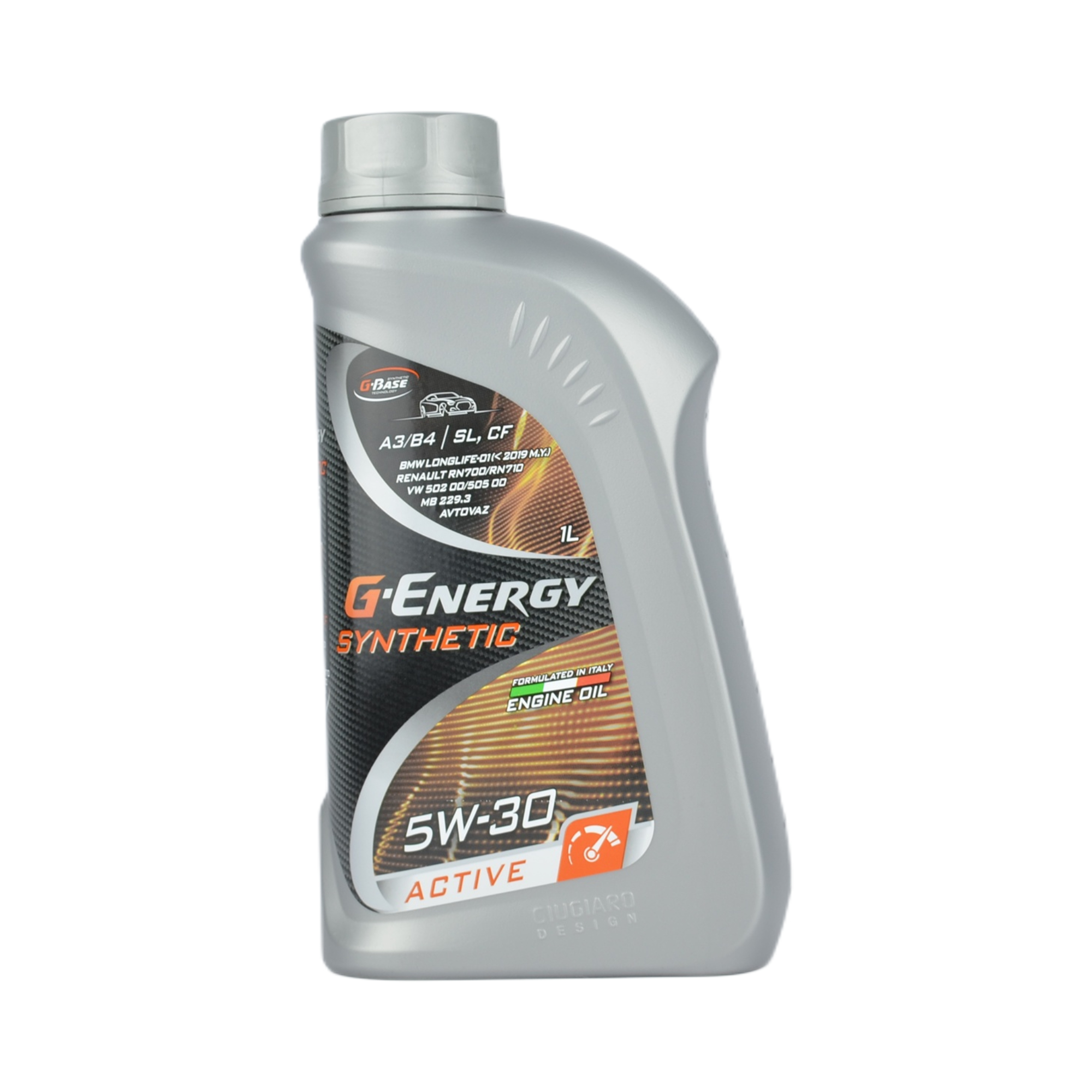 масло G-energy Synthetic Active 5w30 SL/CF A3/B4 синтетика 1л VW 502 00/505 00 Renault RN0700/0710 