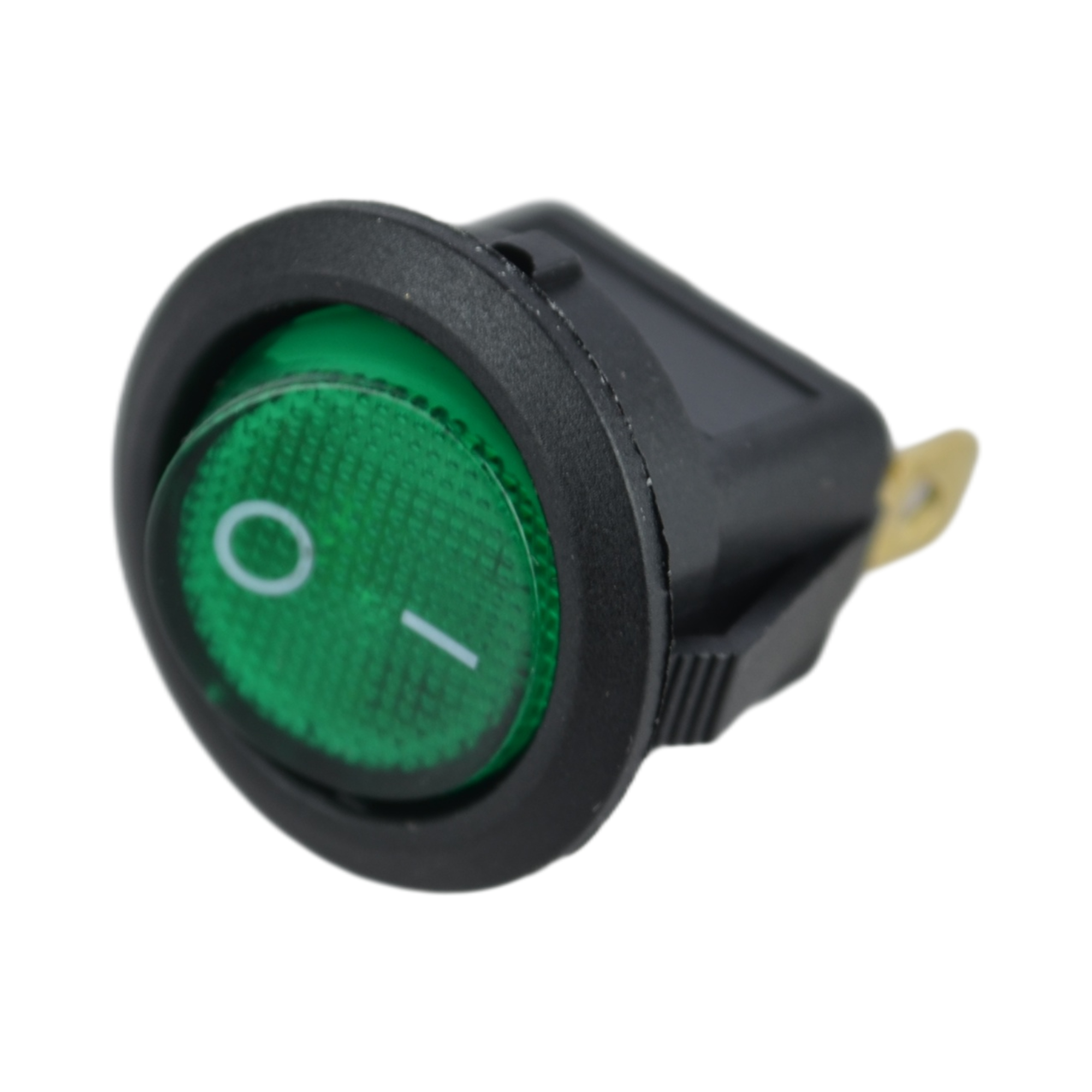 клавиша круглая зеленая с подсветкой 3 конт. 905479