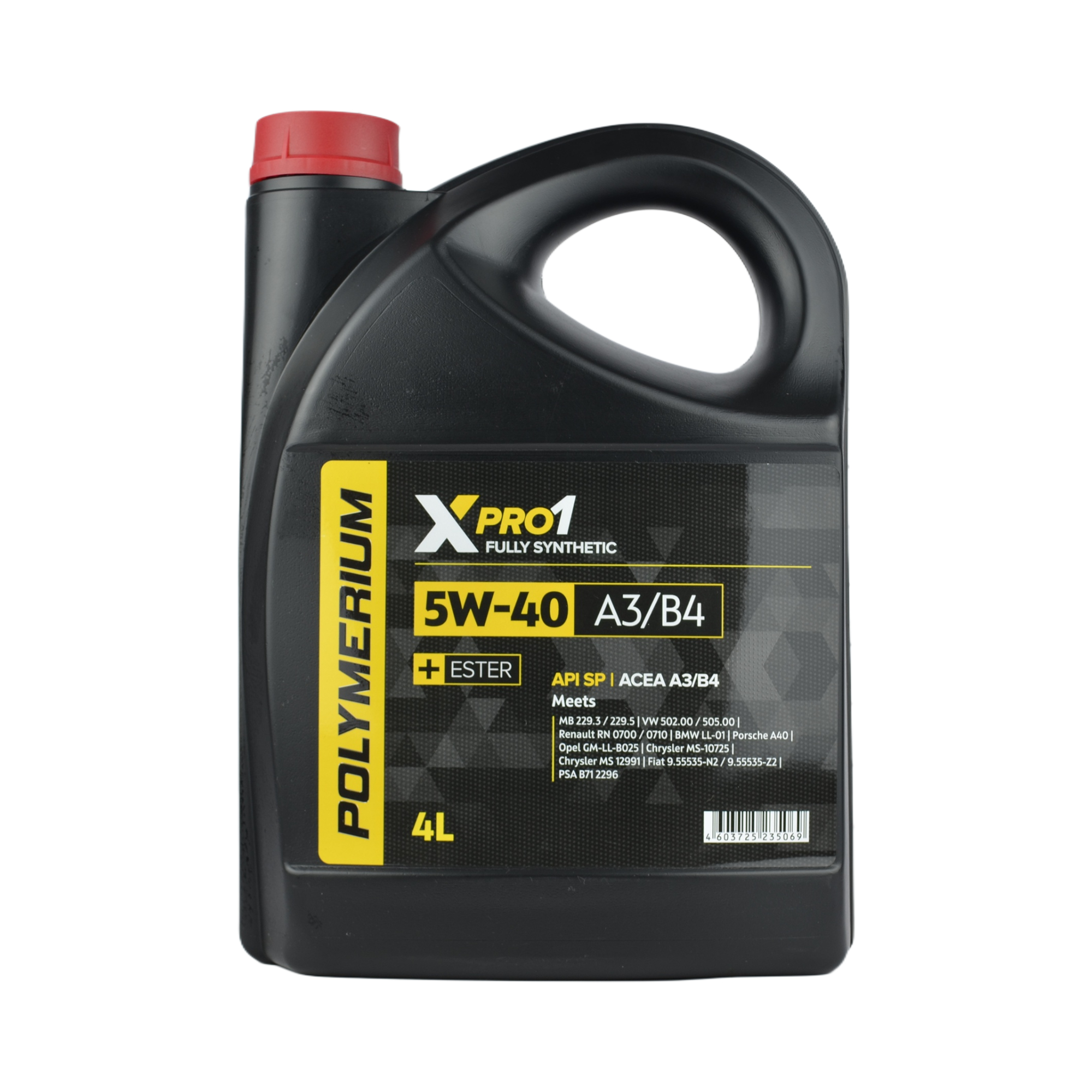 масло POLYMERIUM XPRO1 5w40 SN A3/B4 синтетика 4л