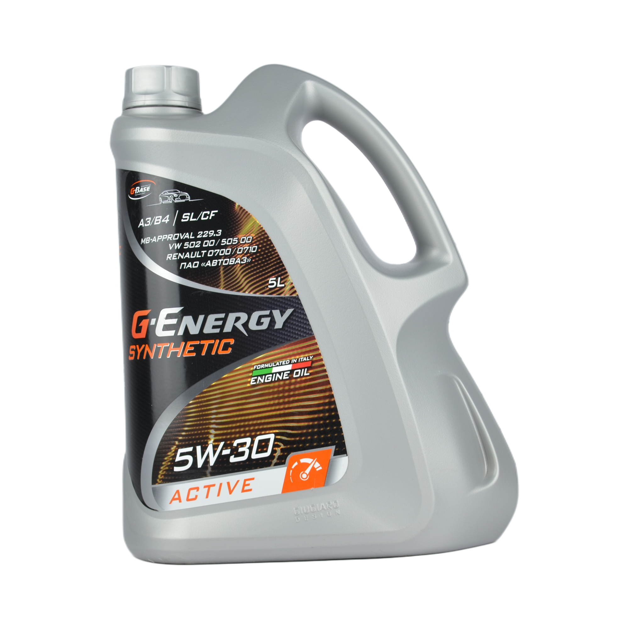 масло G-energy Synthetic Active 5w30 SL/CF A3/B4 синтетика 5л VW 502 00/505 00 Renault RN0700/0710 