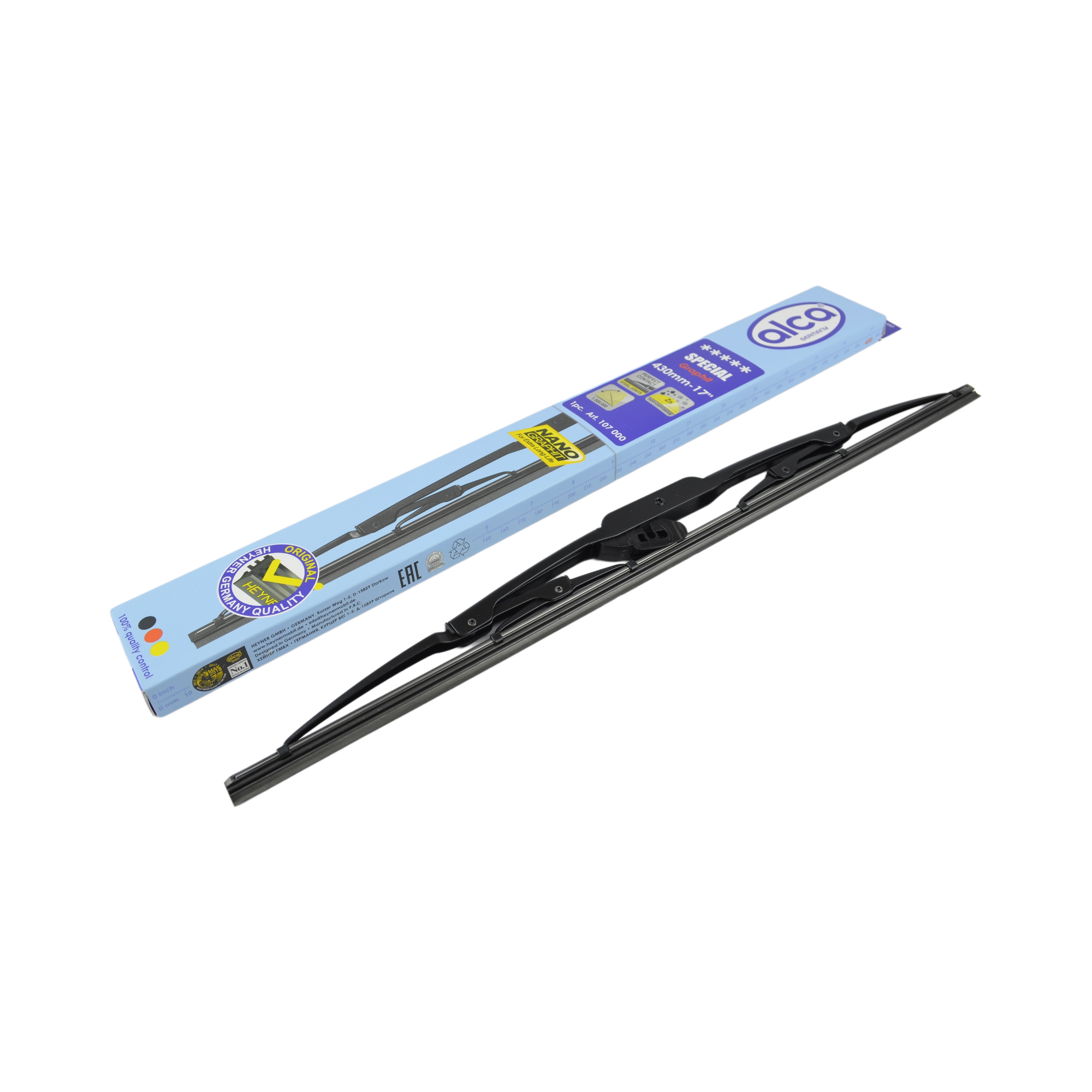 щетка стеклоочистителя 43см каркасная ALCA 107000  