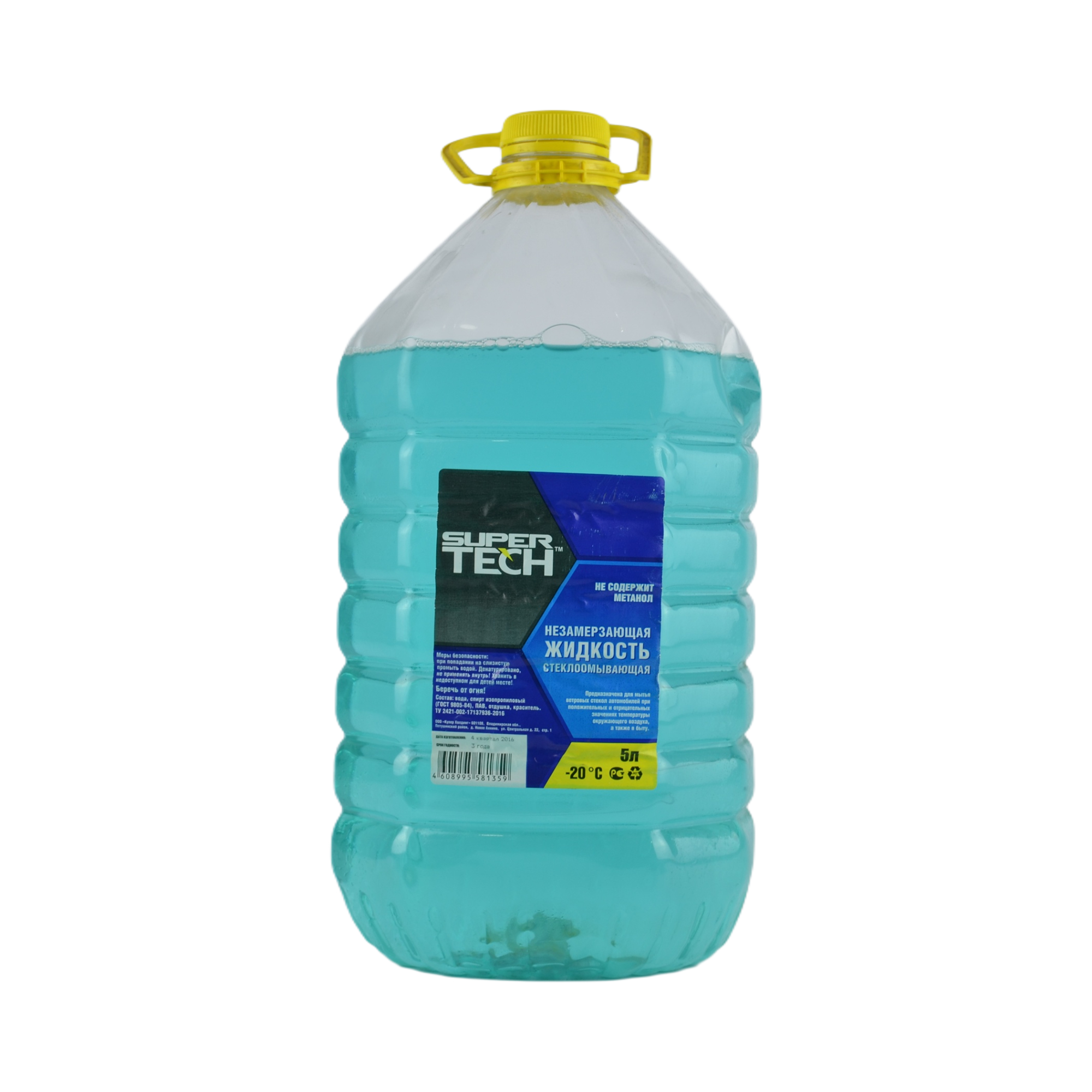 незамерзающая жидкость "super tech" -20с 5л