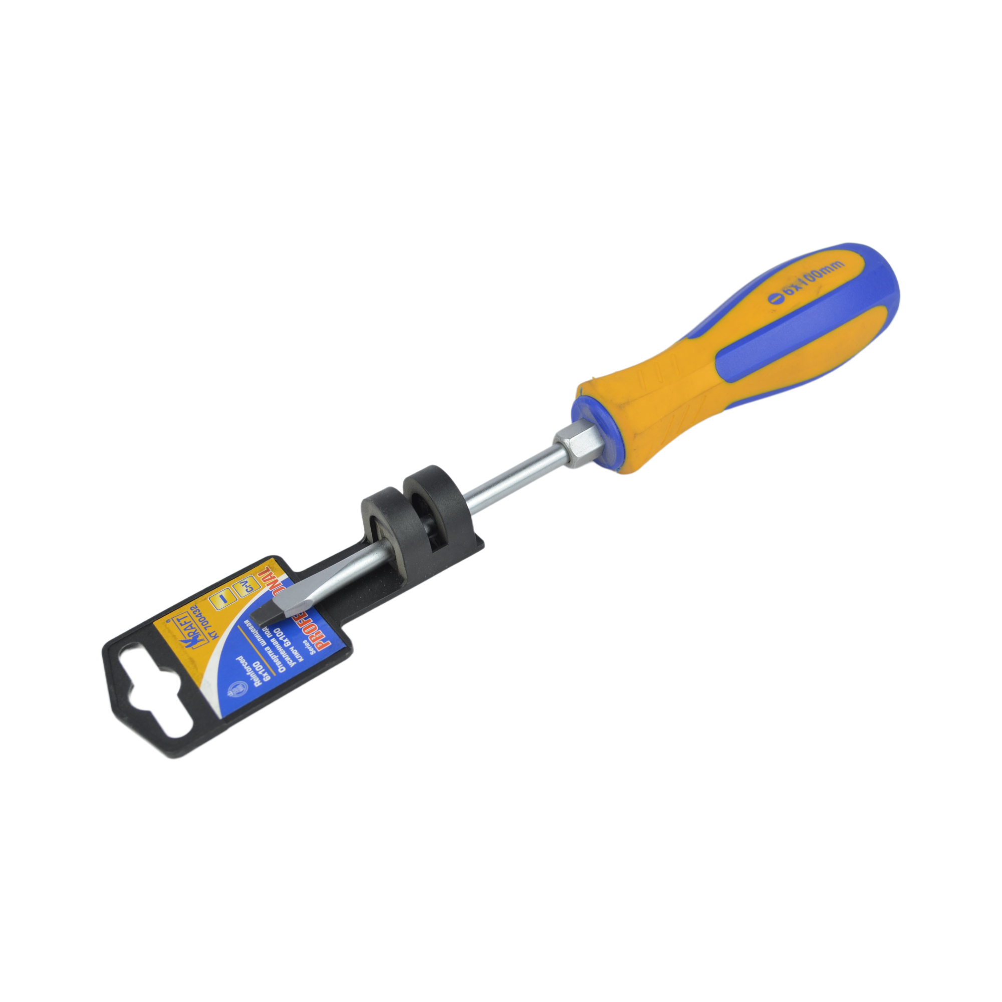 отвертка шлицевая ударная 6х100 KRAFT 700432