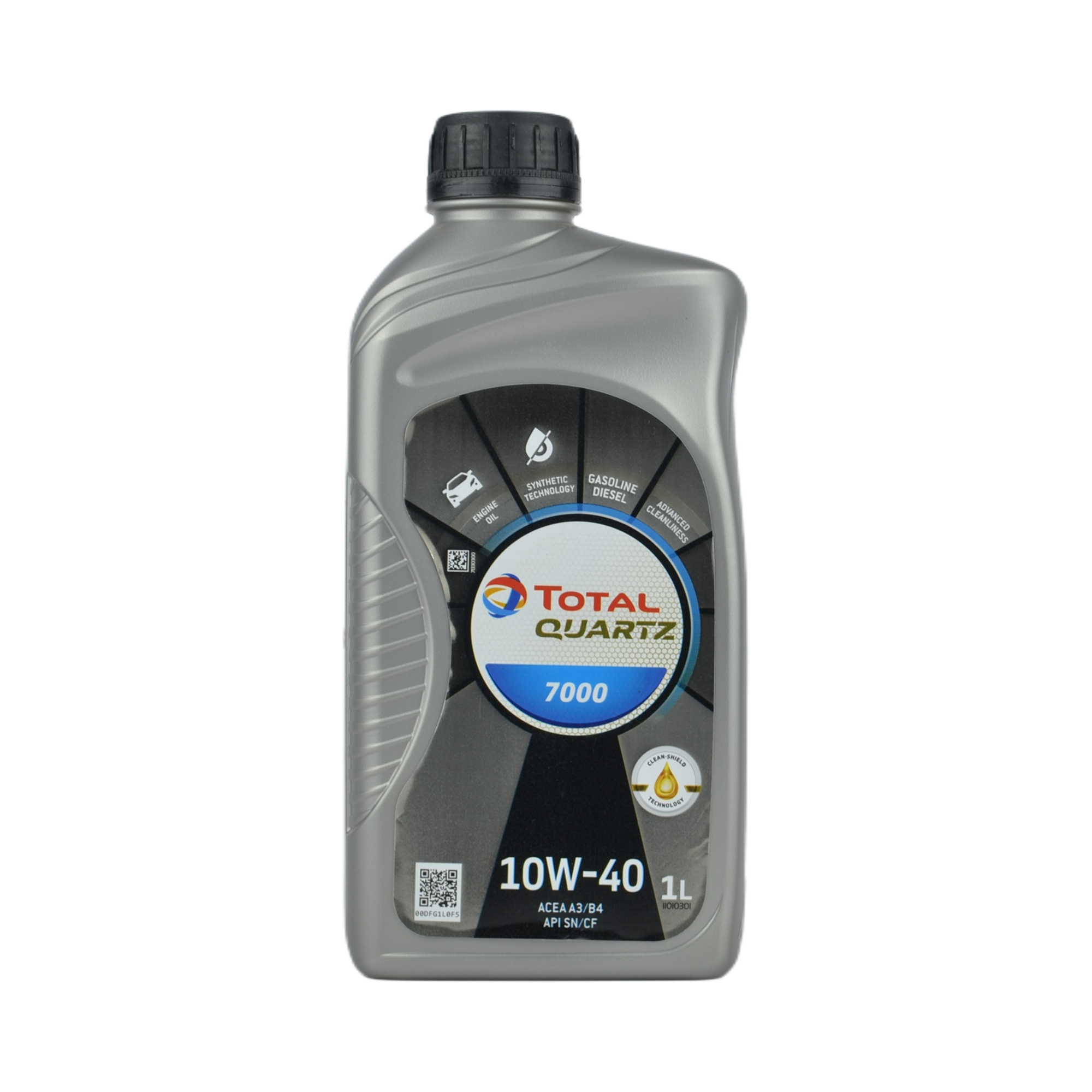 масло Total Quartz 7000 10w40 SL/CF A3/B4 полусинтетика 1л