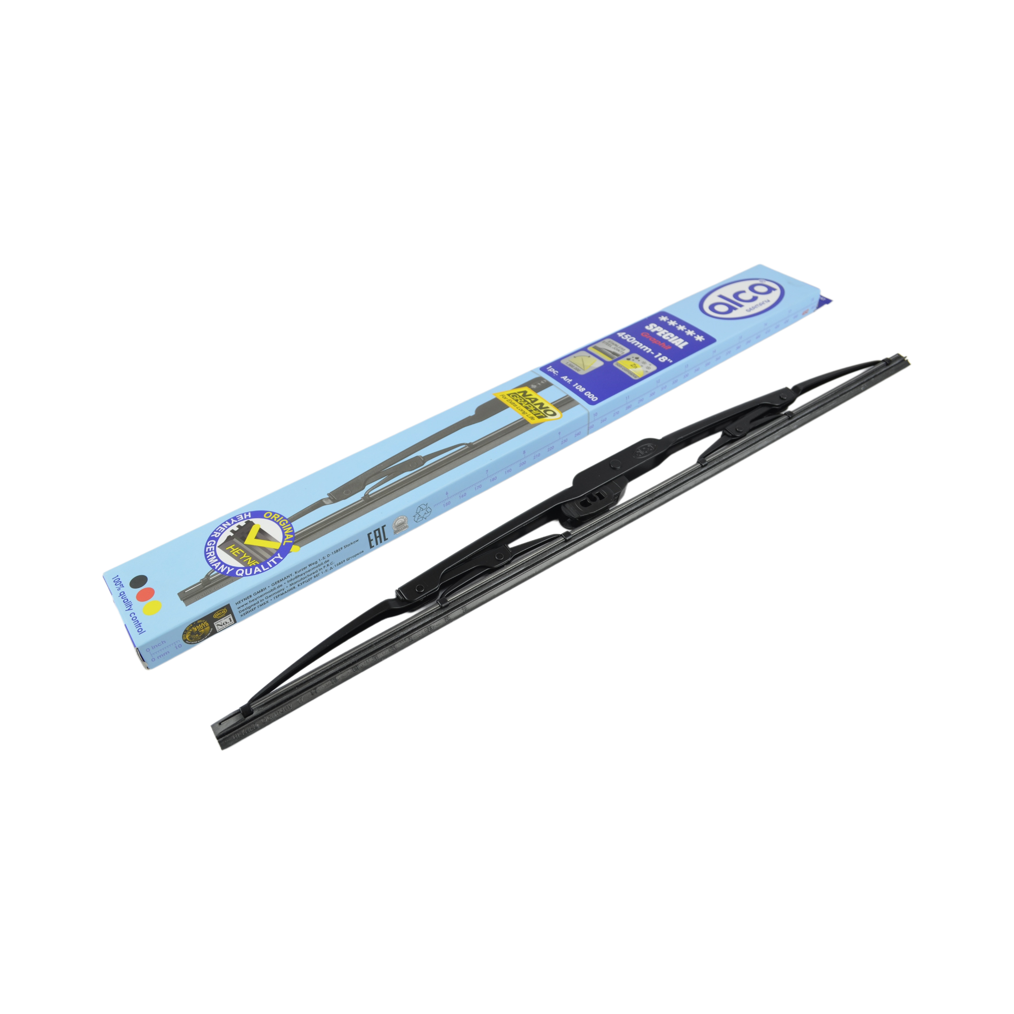 щетка стеклоочистителя 45см каркасная ALCA 108000   