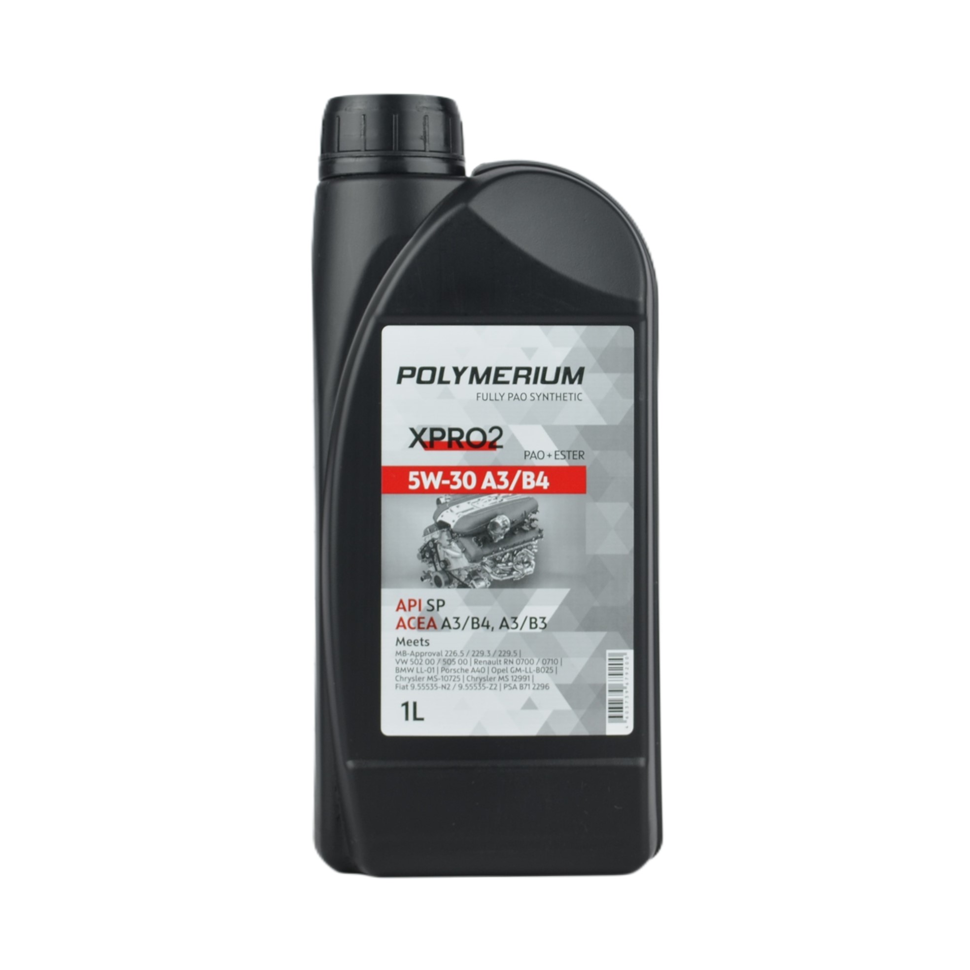 масло POLYMERIUM XPRO2 5w30 A3/B4 SN синтетика 1л
