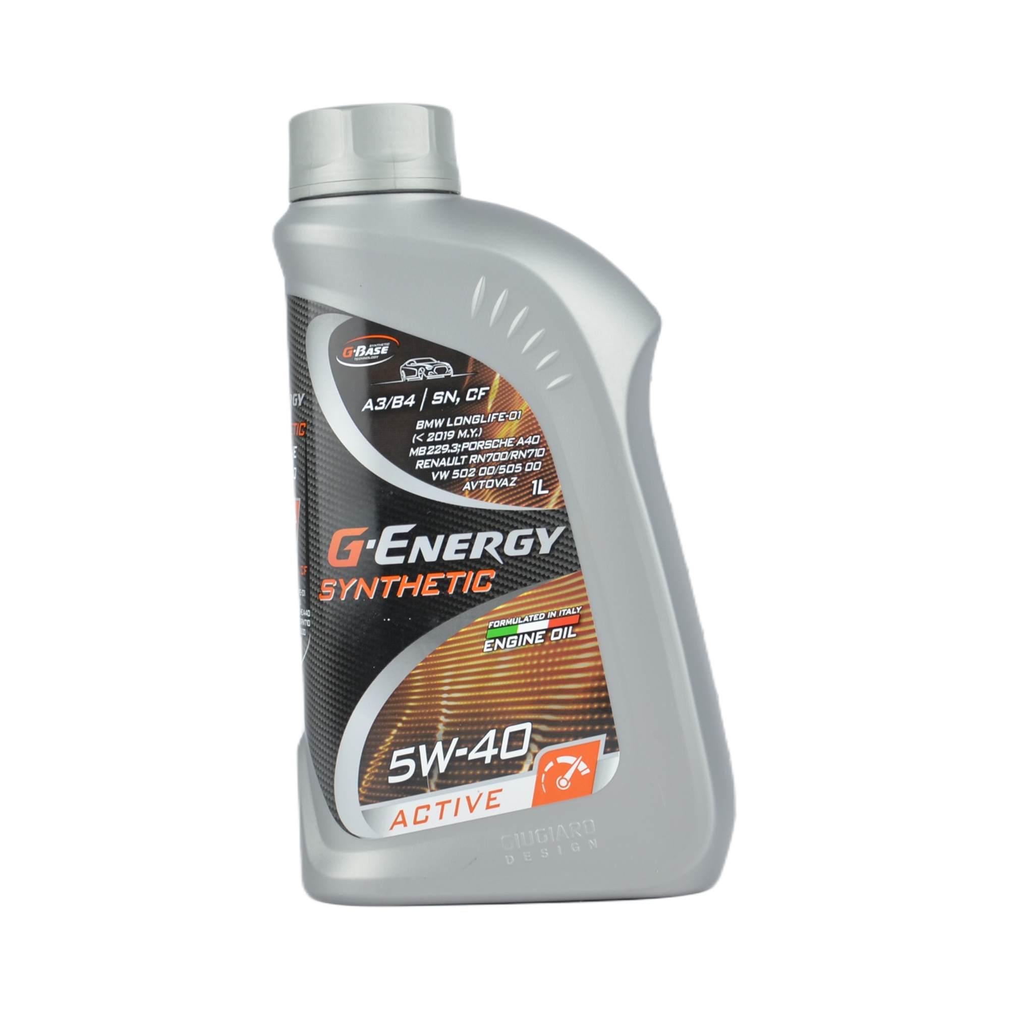 масло G-energy Synthetic Active 5w40 SN/CF A3/B4 синтетика 1л VW 502 00/505 00 Renault RN0700/0710 