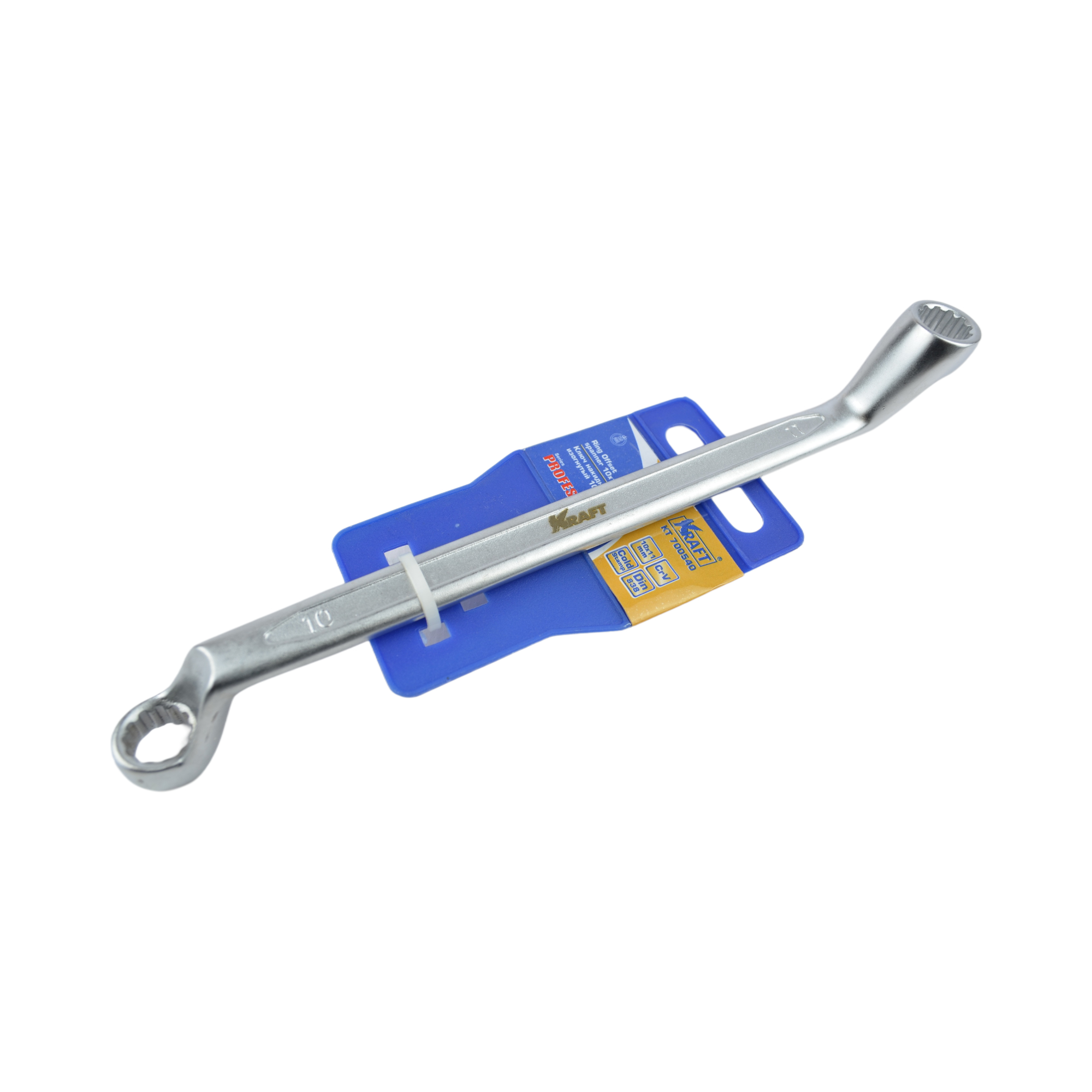 ключ накидной двухсторонний 10х11 KRAFT 700540