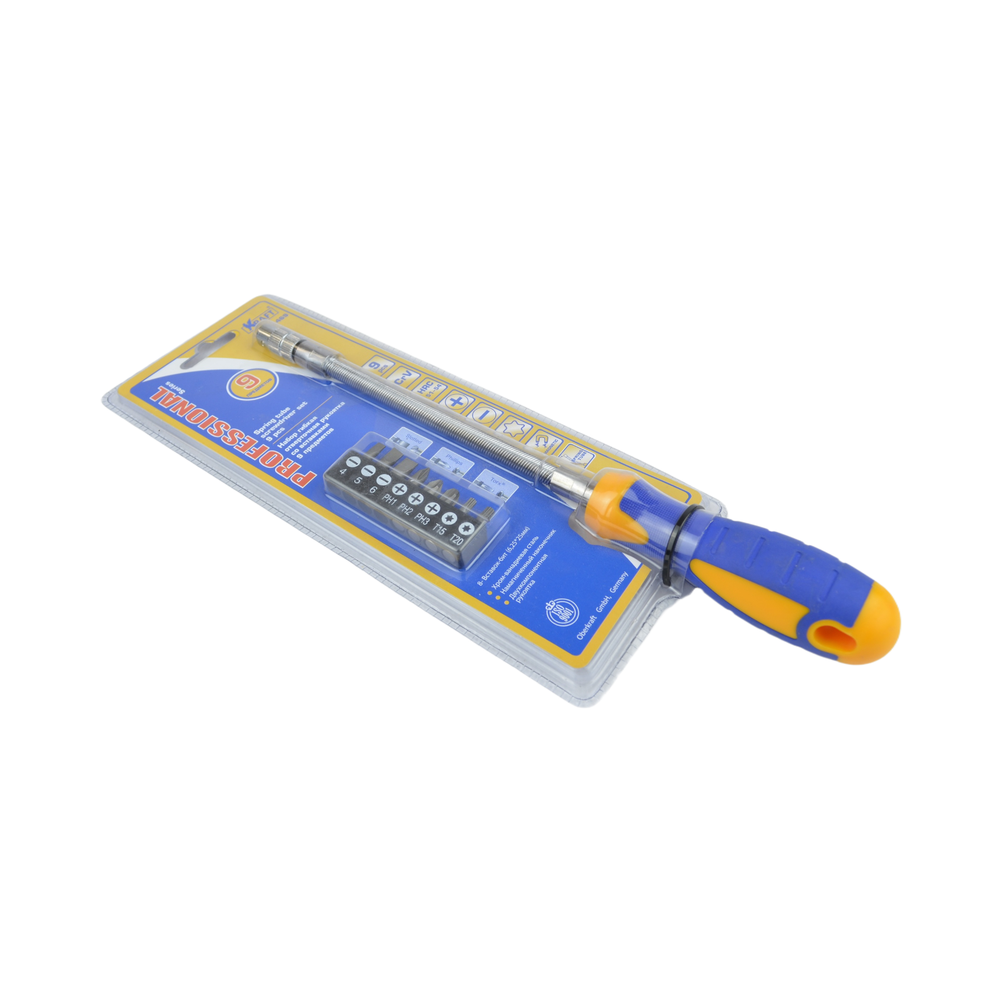 набор отвертка гибкая со вставками KRAFT 700469