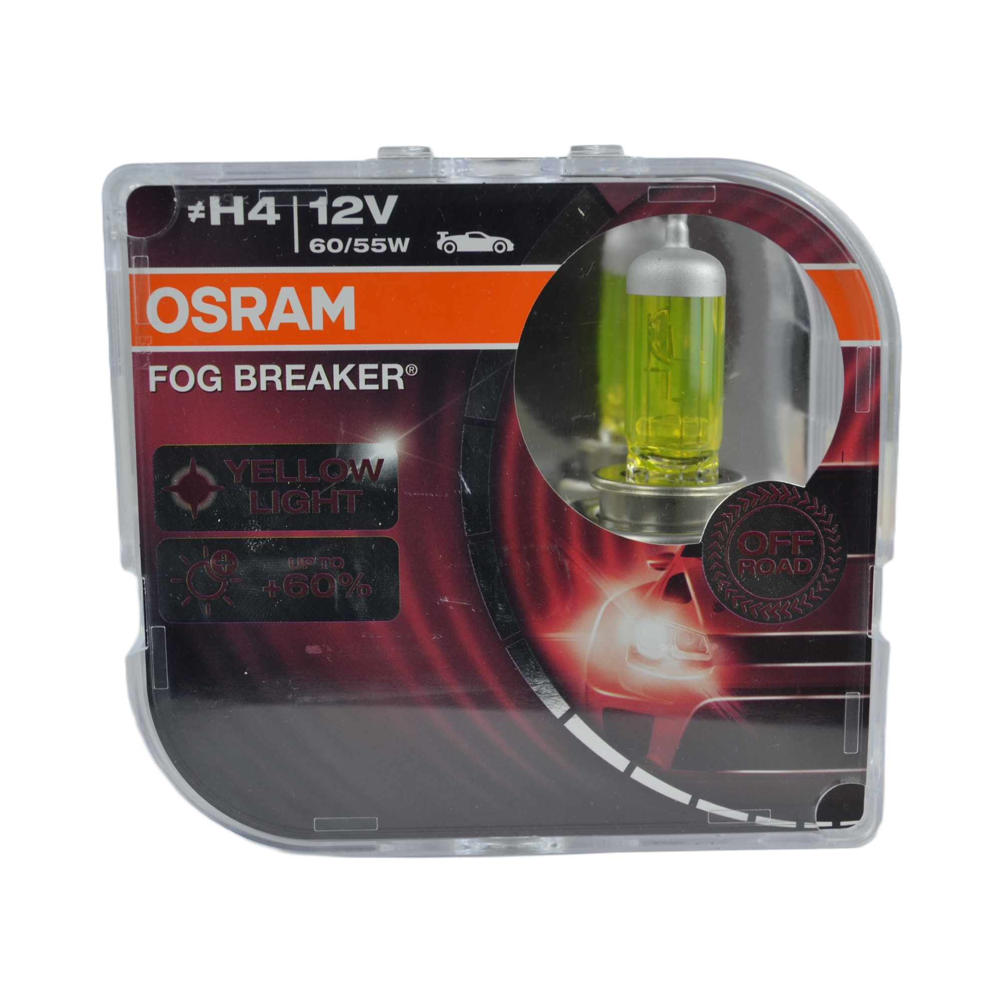 лампа галогеновая Н-4 OSRAM 60/55w (62193FBR-HCB) FOG BREAKER+60% к-т