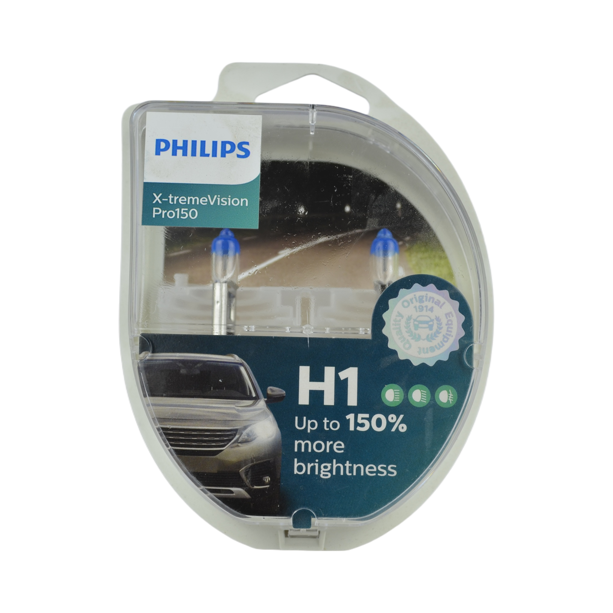 лампа галогеновая Н-1 PHILIPS 55w+150% (12258XVP+2S) к-т