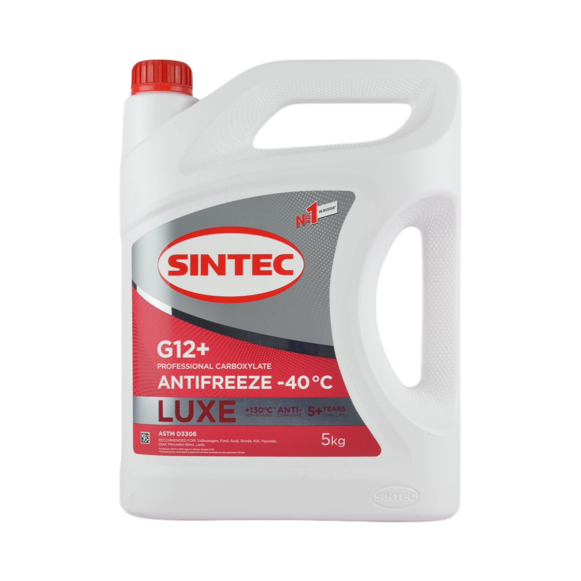 антифриз Sintec lux красный G12 5л (4)