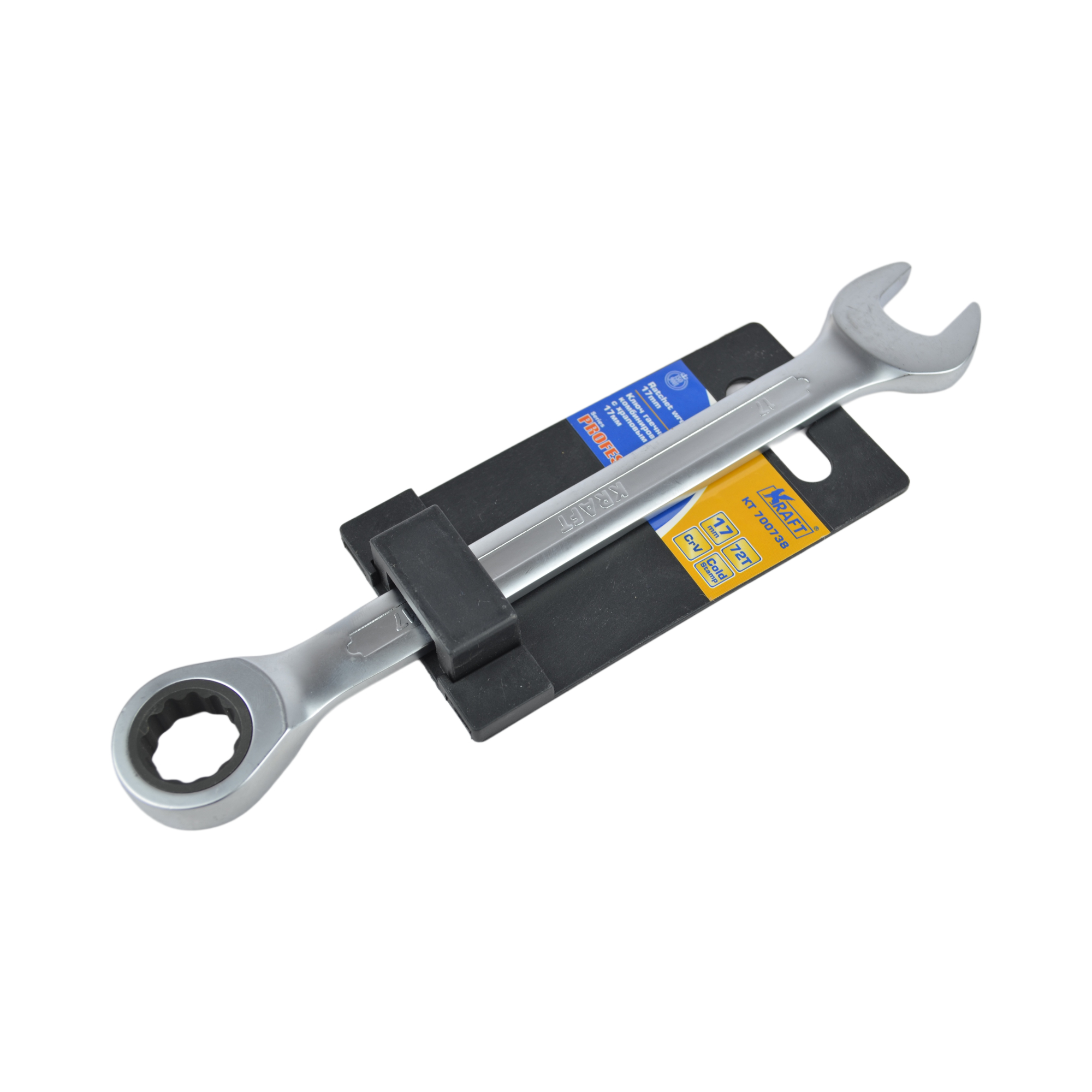 ключ трещоточный 17мм KRAFT 700738