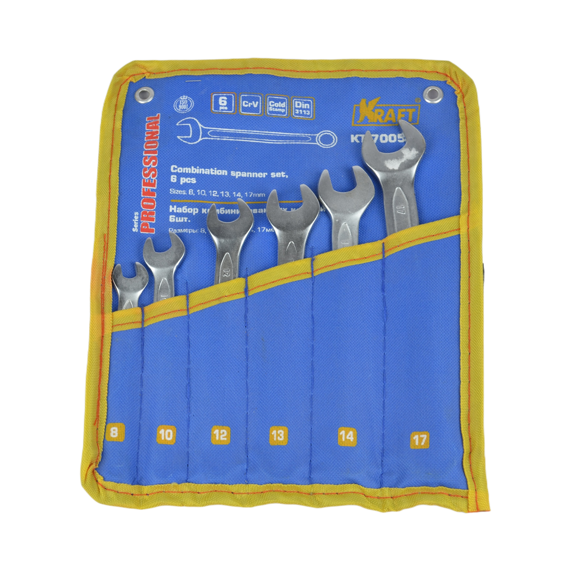 набор ключей комбинированных 6 предм. в сумке KRAFT 700551