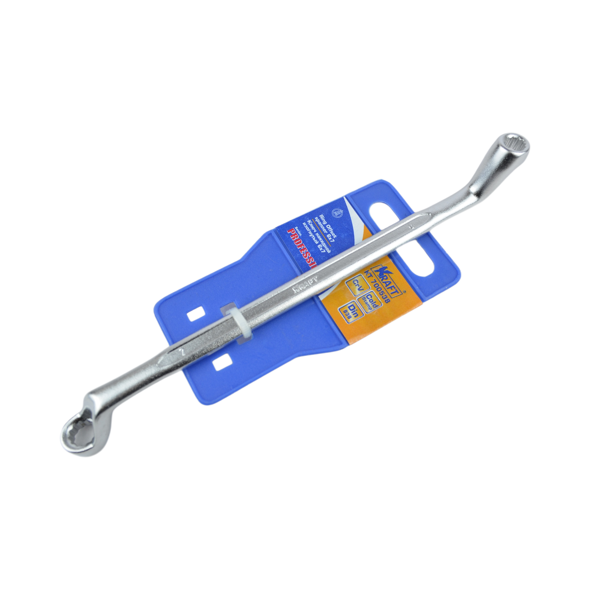 ключ накидной двухсторонний 6х7 KRAFT 700538