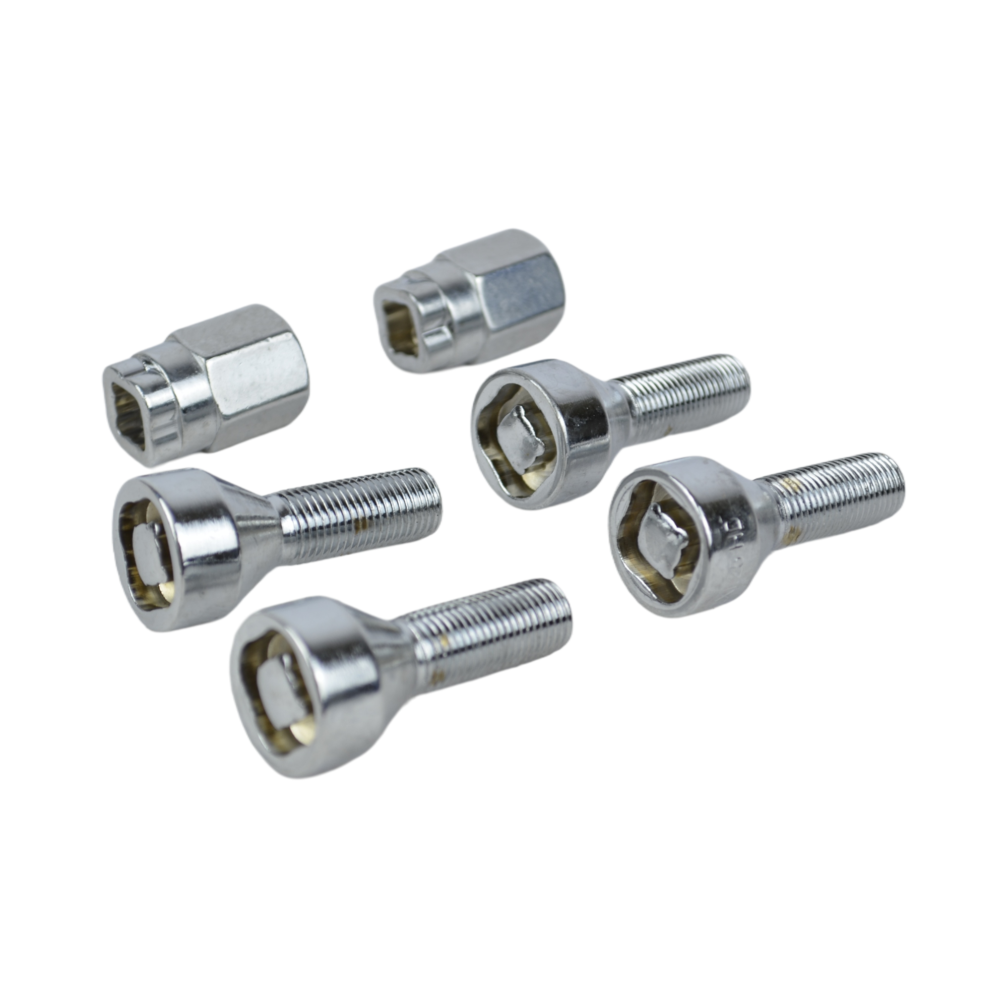 0354набор болтов М12х1,25х50/29 колесных секретных (2 ключа, хром) CH 91605SP