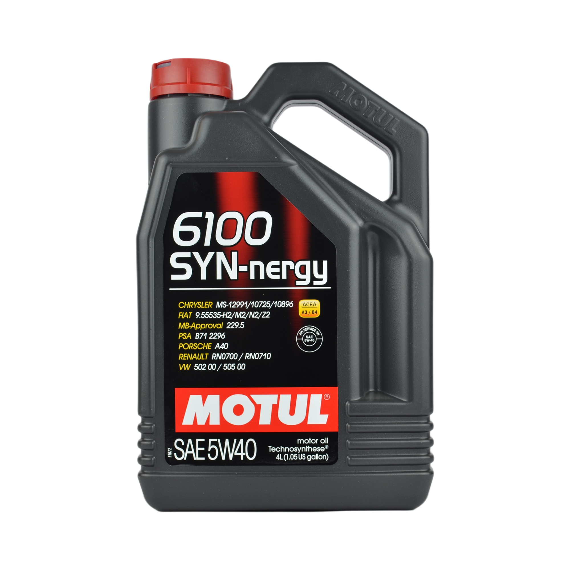 масло Motul 6100 Synergie 5w40 SN/CF A3/B4 синтетика 4л
