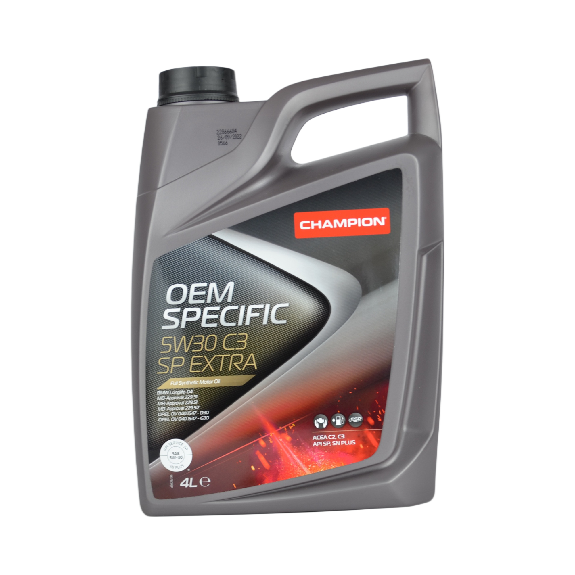 масло CHAMPION OEM SPECIFIC 5w30 синтетика 4л