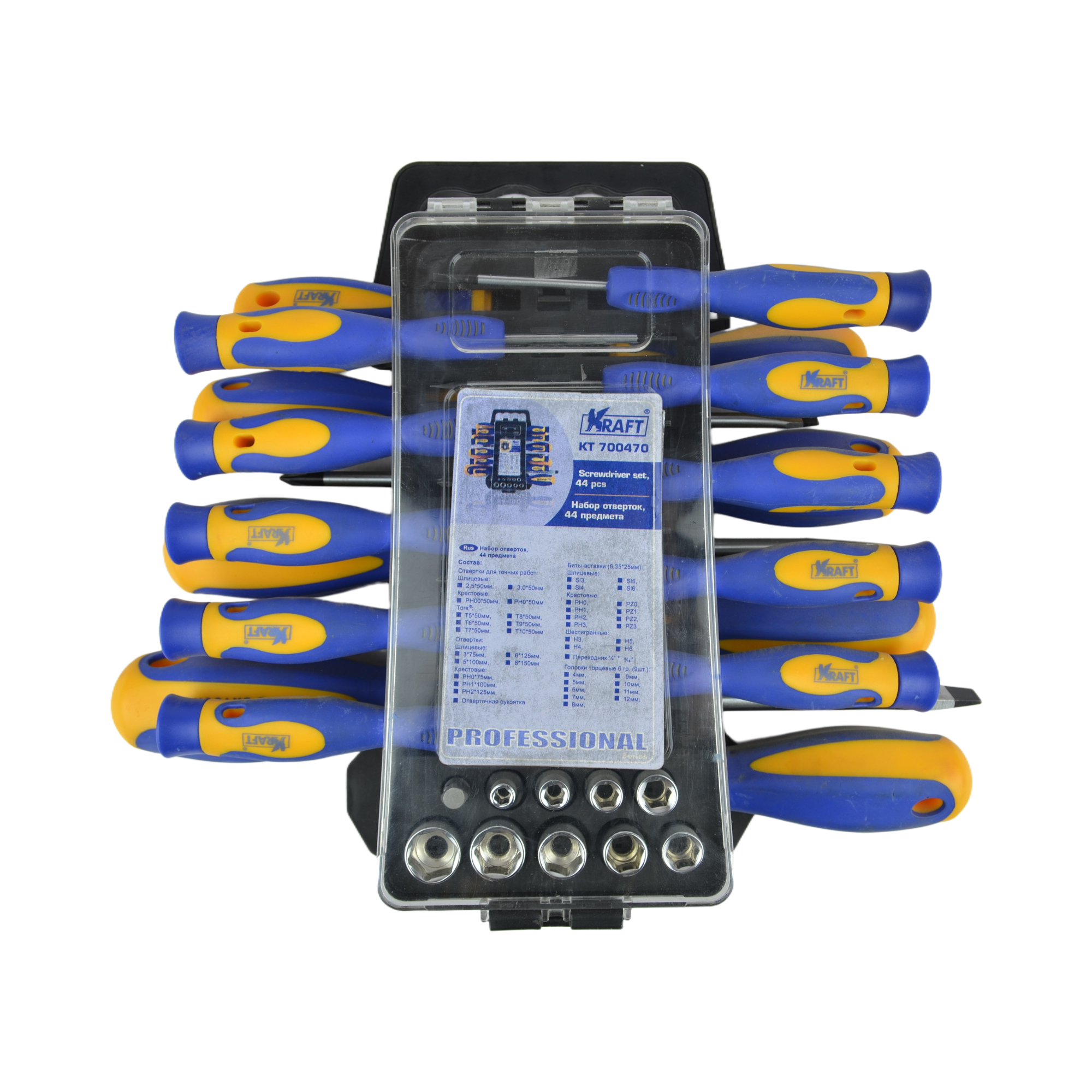 набор отверток 44 предм. KRAFT 700470