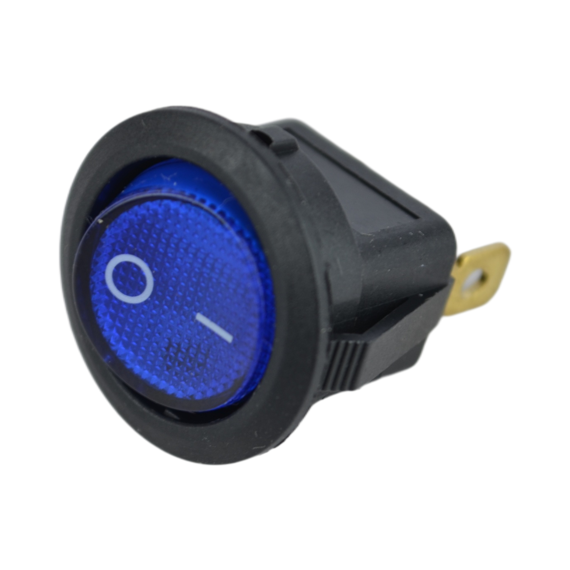 клавиша круглая синяя с подсветкой 3 конт. 905480